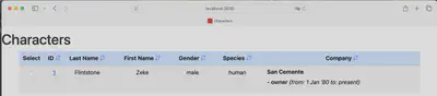 sort arrows in table header
